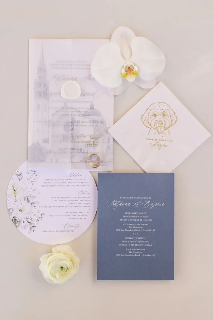 custom wedding invitation suite